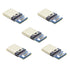 cablecc 5set DIY 24pin USB 3.1 Type C USB-C Male Plug Connector SMT Type with 3.5mm SR and Housing Cover White...
