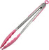 Chef Craft Premium Silicone Cooking Tongs, 12 inch, Pink...