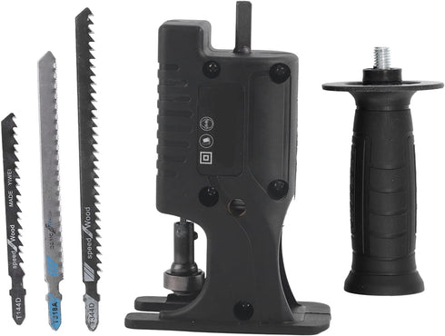 Reciprocating Saw Adapter Electric Drill to Reciprocating Saw Adapter, Hand Drill to Reciprocating Saw Chainsaw Conversion Head Kit, Woodworking H...