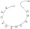 COOLSTEELANDBEYOND Stylish Stick Link Chain Anklet Bracelet with Dangling Butterflies and Jingle Bell, Adjustable...
