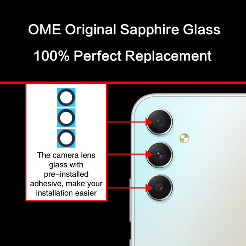 2PCS Galaxy A34 Back Rear Camera Lens Glass Replacement, ASDAWN Back Lens Glass for Samsung Galaxy A34 6.6 inches All Carriers with Free Lens Film...