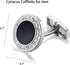 Vintage Black Cufflinks Circular Cuff Links for Men Wedding Business Groom Best Man...