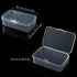 6 Pieces Mini Plastic Clear Beads Storage Containers Box for Collecting Small Items, Beads, Jewelry, Business Cards, Game Pieces, Crafts (3.27 x 2...