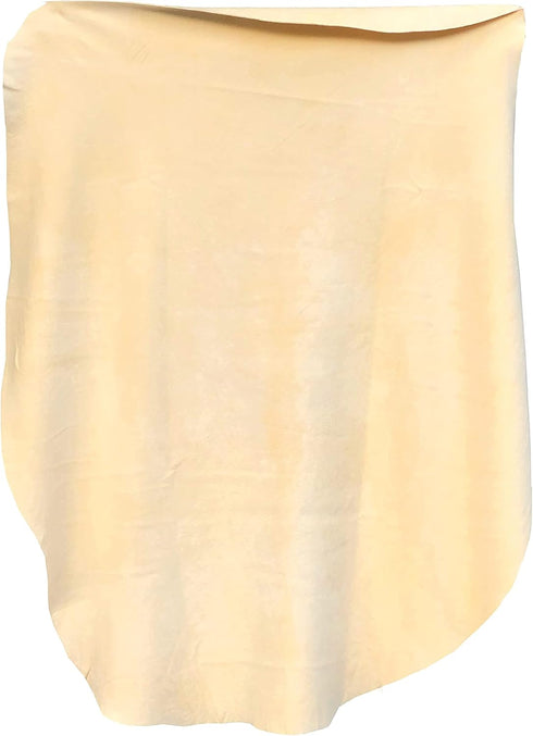 Chamois Car Drying Towel XL Mega Size (5.7-6.2 sq ft) Chamois Cloth for Car Wash Towels Drying Real Leather Absorbent Fast Drying Natural Chamois ...