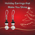 Body Candy Handcrafted Snowman Holiday Earrings Created with Crystal for Women, Mother, Friend, Wife...