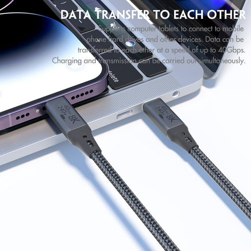 1-Foot USB4 Cable Compatible with Thunderbolt 3, Thunderbolt 4 and USB-C - Supports 8K HD Display, 40gbps Data Transfer, 240W Charging......