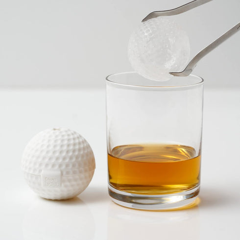 Golf Ball Ice Mold Dishwasher Safe Novelty Silicone 2 Inch Ice Sphere Maker for Sports Fans, Set of 1...