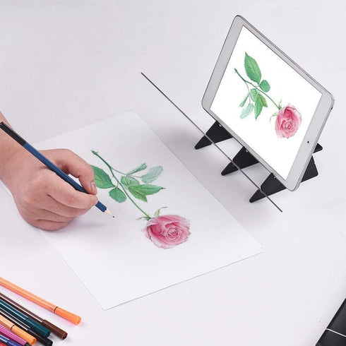 DIY Drawing Tracing Pad Optical Projector Painting Copy Board Mirror Reflection Projection Tracing Plate Board Comic Tracer Art Stencil Tool with ...