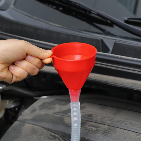 Flexible Fuel Funnel with Long Hose Plastic Small Wide Mouth Filling Funnel Car Funnel for Engine Oil Gas Fuel Gasoline Diesel Water Fluid Liquid ...