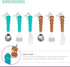 melii Toddler and Kid Feeding Spoon Fork & Knife Set, Stainless Steel – Bulldog, Cat, Shark, Bear– BPA Free, Dishwasher safe (Bear & Shark 6pc)...