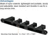 PATIKIL Chaise Adjustment Bracket, 4 Pack 5 Position Lawn Furniture Multi Position Back Support Adjuster for Outdoor Lounge Patio, Black...