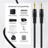 TNP 3.5mm Mono Cable (25FT) - 12V Trigger, IR Infrared Sensor Receiver Extension Extender, 3.5mm 1/8" TS Monaural Mini Mono Audio Plug Jack Connec...