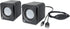 MANHATTAN USB Powered Stereo Speaker System - Small Size - with Volume Control & 3.5 mm Audio Plug to Connect to Laptop, Notebook, Desktop, Comput...
