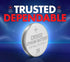 Powermax ACDelco CR2032 3V Lithium Coin Cell Battery, Watch and Electronics Button Batteries, Silver, 10 Count...