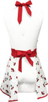 Wrapables Adjustable Flirty Hostess Apron, Sweet Cherries...