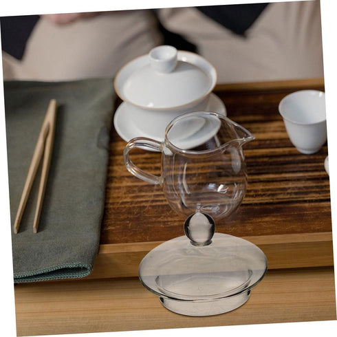 Teapot Lid Small Glass Lid Pot Lid Top Clear Lids Replacement Glass Teapot Caps Glass Tea Pot Lid Tea Steeper Lid Tea Kettle Lid Replacement Glass...
