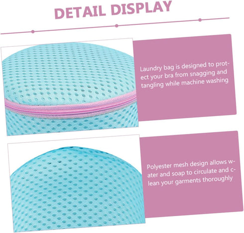 HOMSFOU 2pcs laundry bag mesh wash bag bra washing bag zipper mesh bags Travel Storage Organizer Clothing Washing Bags Wash Machine Bag polyester ...