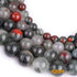 GEM-Inside Natural 8mm Africa Bloodstone Gemstone Loose Beads Round Crystal Energy Stone Power Beads for Jewelry Making 15"...