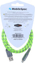 MobileSpec MBSHV0422 Hi-Visibility 4 Foot Lightning(R) to USB-A Cable - Yellow......