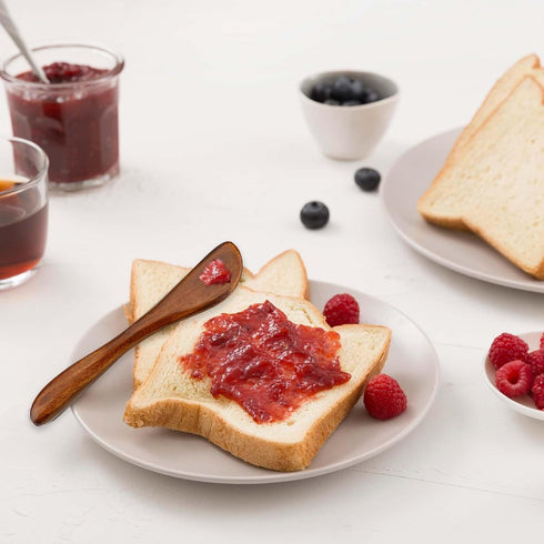 4Pcs Wooden Butter Knife 6 Inch Jelly Cheese Spreaders Sandwich Spreaders Condiment Knive Wooden Mini Spatulas for Kitchen...