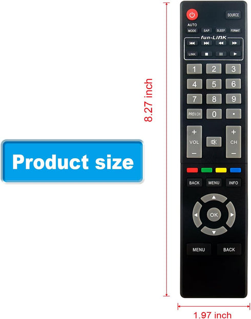 AULCMEET NH400UD Replace Remote Compatible with MAGNAVOX LCD LED HDTV 32ME402V/F7 39MF412B/F7 50MF412B/F7 R32ME402V/F7 R39MF412B/F7 R50MF412B/F7 3...