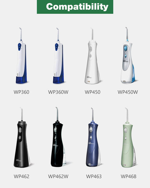 Water Flosser Charger for Waterpik WP360 WP360W WP462 Power Adapter for WP462W WP450 WP450W Cordless Water Flosser Power Cable YLA-03010 Oral Irri...