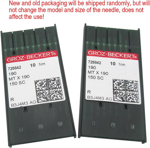 GROZ-BECKERT Needle in CKPSMS Clear Plastic Box-20PCS Groz-Beckert MTX190 Needles Compatible with PFAFF 145 190 545 595 1245 1545 (20PCS Groz-Beck...