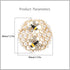 Honeycomb Pearl Rhinestone Brooch Pin for Women Girls Geometric Gold Plated Imitation Pearls Small Bee Animal Lapel Pins Cute Dress Accessories Bi...