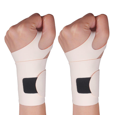 Ultra-Thin Wrist Brace for Carpal Tunnel - Adjustable Wrist Brace Support for Pain Relief, Arthritis, Tendonitis, Basketball Tennis Badminton Yoga...