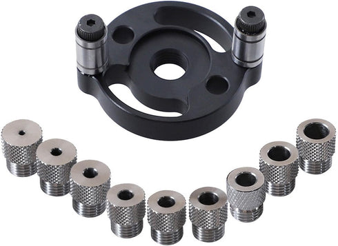 Self Centering Doweling Jig, Self Center Dowel Jig Handheld Drill Guide for Straight Holes Wood Panel Hole Puncher Locator Woodworking Joints Tool...