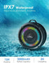 Bluetooth Shower Speaker, Soundace S6 IPX7 Waterproof Portable Speaker with Suction Cup Hook Lanyard TWS RGB Lights,Wireless Mini Speaker for Bike...