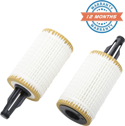 2 Pcs Engine Oil Filter Compatible With Mercedes-Benz C, CLS, E, CLE, S, ML, SL Series, Replace #2761800009, HU7025z, OX814D, L394...