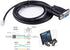 6 Feet Black Male-to-Male PVC Serial Cable for Meade Telescope Control, Connects PC to Meade 497 AutoStar or AudioStar, 4P4C RS232, 180cm Length...