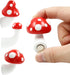 3Pcs Different Sizes Red Mushroom Fridge Magnet 3D Resin Mushroom Refrigerator Magnets Decorative for Kitchen, Home, Office Decor...