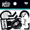 Illustrated Faith - Designer Paper Clips - Black and White Pattern...