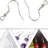 120pcs Earring Hooks with Ball and Coil, Hypo Allergenic Plated Silver Ear Wires with Transparent Storage Box, for DIY Jewelry Making...