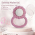 Rattle Teether, Lion Shape Montessori Baby Sensory Teething Toys, Food Grade Silicone BPA Free, Newborn Essentials Must Haves (Shifting Sand Sage)...