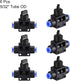 uxcell 4mm OD Pneumatic Air Flow Control Valve with Push-to-Connect Fitting,Union Straight,Pneumatic Air Controller Valve 6pcs...