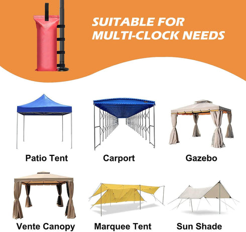 110 LBS Canopy Weights Sand Bags for Canopy Outdoor Advertising Tent Sunshade Fixed Windproof Pop up Canopy Tent?No Sand (red)...