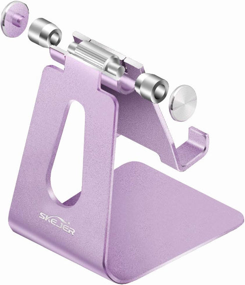 Adjustable Cell Phone Stand, Phone Holder,Tablet Stand Dock,Aluminum Desktop Compatible with iPhone 12 iPad,Samsung Galaxy,Google All Smart Phone/...