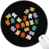 Small Mouse Pad, Autism Awareness Round Mousepad with Non-Slip Rubber Base, Stitched Edge Mouse Pads for Desk Accessories Wireless Mouse Laptop Ga...
