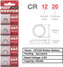 Cotchear 5pcs/Card 3V CR1220 Coin Battery Lithium DL1220 LM1220 ECR1220 1220 Button Cell Batteries for Watch Electronic Remote...