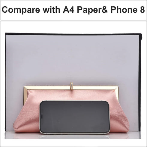 Luxury Satin Classic Evening Clutch Bag with Elegant Rhinestone Bling Crossbody Bag for wedding bridal graduation prom...