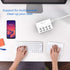 USB Charger, HITRENDS 8 Ports Charging Station 60W/12A Multi Port USB Charging Hub for Multiple Devices (5ft Cord, White)...
