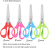 Kids Scissors,Scissors For School Kids,5" Children Scissors Comfort-Grip Handles Sharp Blunt Safety Student Scissors For Kids 8 Pack ages 4+...