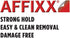 iDesign York BPA-Free Plastic AFFIXX Self-Adhesive 4-Hook Key Rack - 6" x 1.8" x 1.2", Brushed/Chrome...