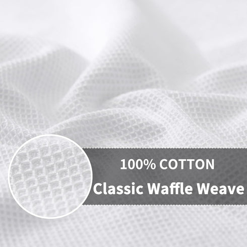 Homaxy 100% Cotton Kitchen Towels and Dishcloths Sets - Waffle Weave Soft and Absorbent Dish Towels - 8 Pack Quick Dry Dish Towels and Dishcloths ...