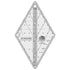 Creative Grids 60 Degree Mini Diamond Ruler – CGR60DIAMINI – Made in USA, Non-Slip Grip Acrylic Quilting, Sewing, Crafting, Patchwork Ruler & Temp...