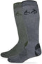 Team Realtree Men's All Season Over The Calf Tall Boot Socks 2 Pair Pack, Olive/Black, Large...