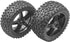 4Pack ShareGoo 12mm Hex Wheel 5 Spoke Rims High Grip Rubber Tires Front Rear Tyres with Sponge 88mm/3.46" for 1/10 RC Off-Road Buggy...